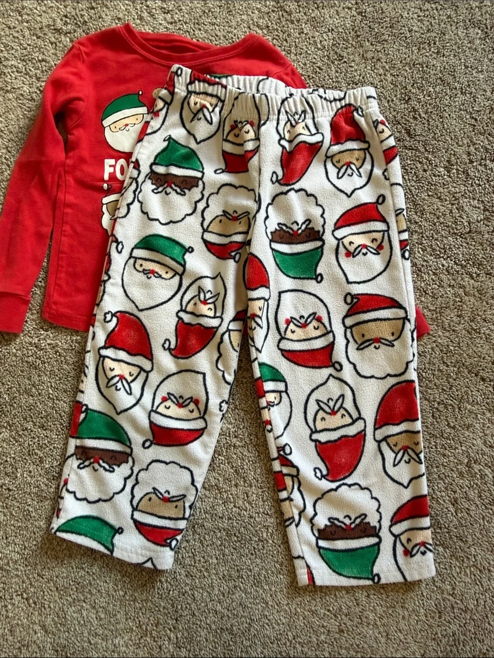 Carter’s 4T Red Santa 'Here for the Cookies' Pajama Set